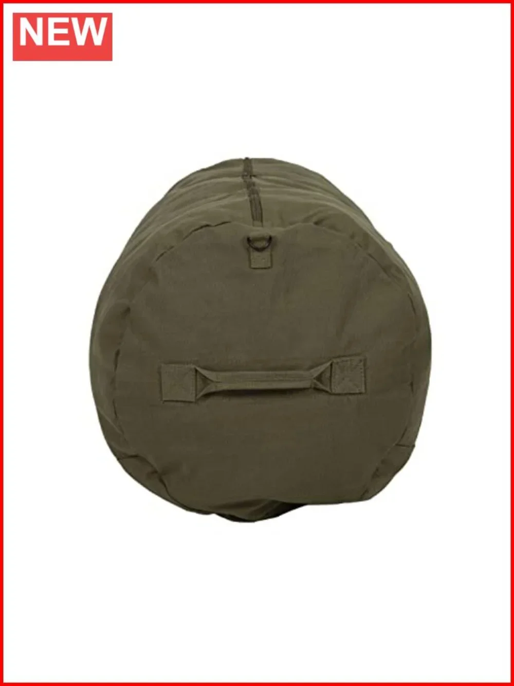Heavy Duty Cotton Canvas Duffel Bag with Full Zipper for Travel Gym Storage